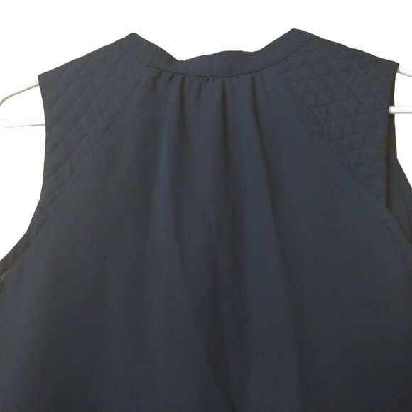 Soprano Women's Small Black Sleeveless Pullover Career Office Blouse - Picture 3 of 4